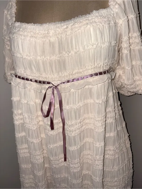 Urban Outfitters Daphne Puff Sleeve Dress Size Large - Image 7