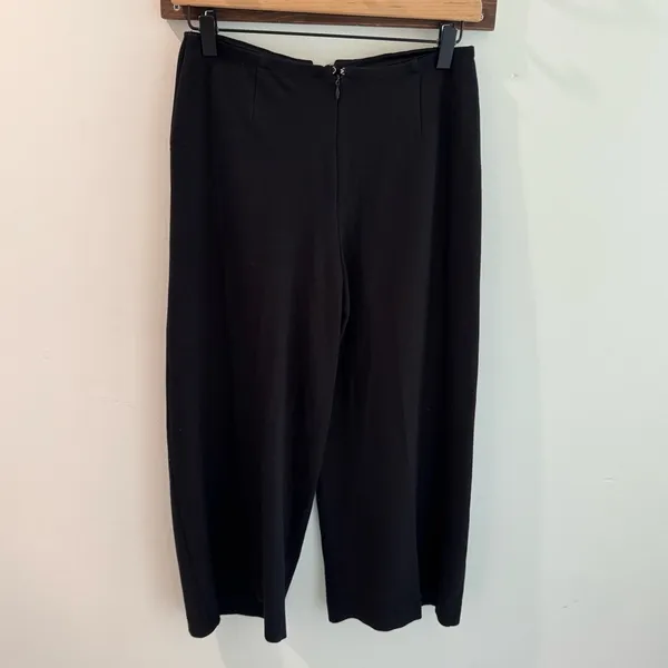 The Range NYC Black Cropped Wide Leg Lace Up‎ Waist Pants Size XS - Image 3