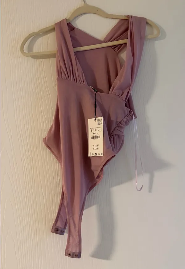 ZARA Asymmetrical Top - Lilac - Image 4