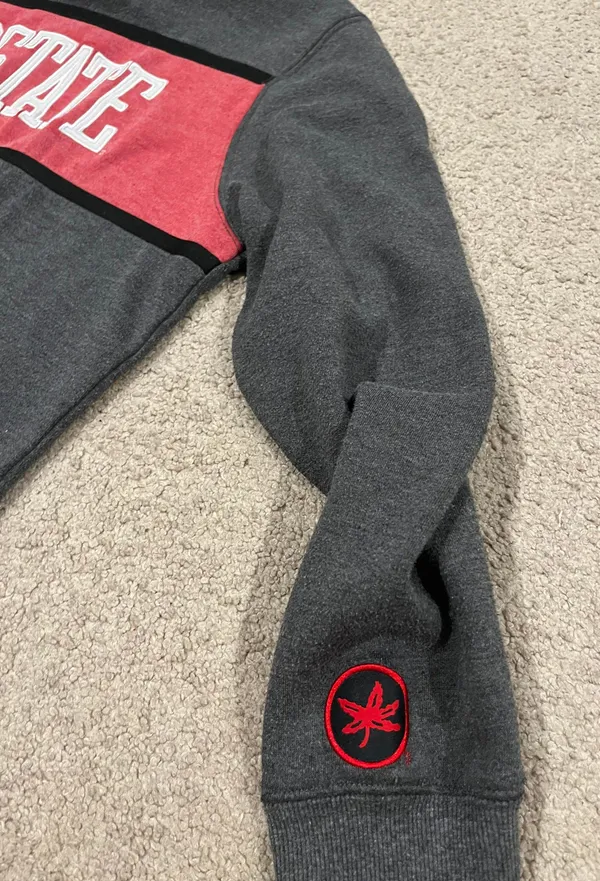 Ohio State Hoodie Gray Size L - Image 4