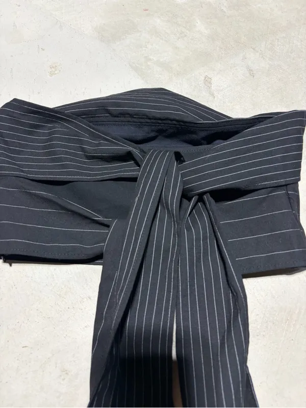 Zara NWT pinstripe crop top XS MSRP$40 - Image 3