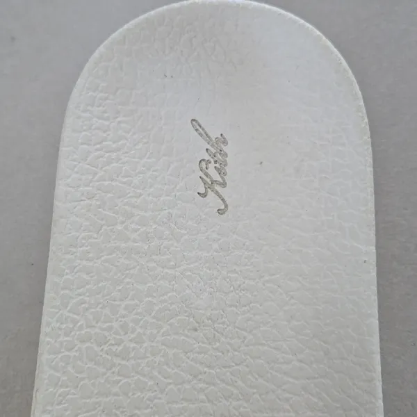 Kith White & Yellow Striped Slide Sandals Size 38/ 8 US - Image 3