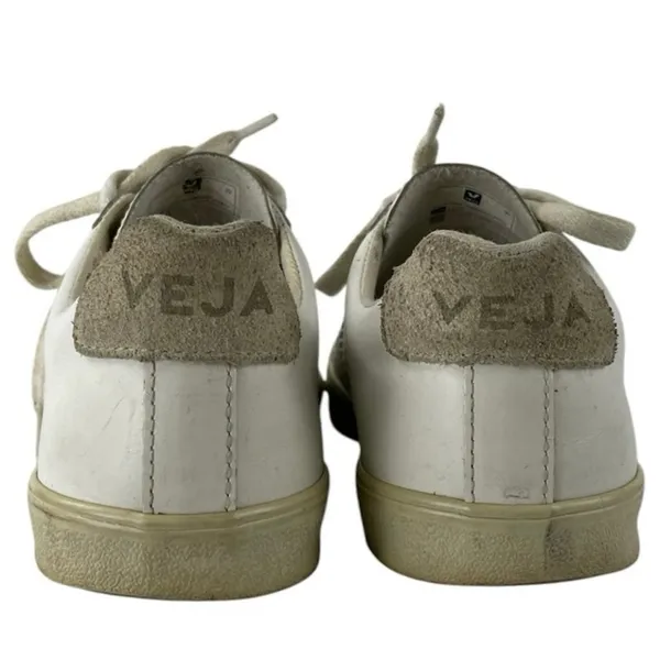 Veja Esplar Women's White Lace Up Low Top Leather Casual Sneaker Shoes Size 7 - Image 3