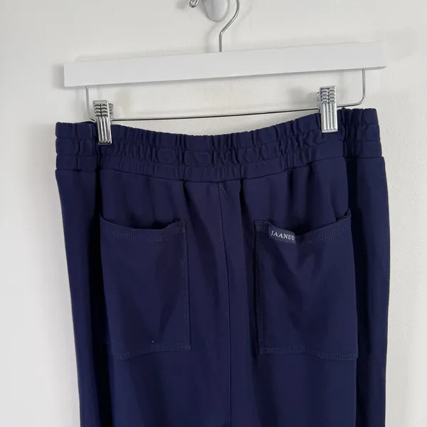 Jaanuu Princess‎ Seams V-Neck Scrub Top Cesi Slim Leg Navy Blue READ Women XL/LT - Image 12