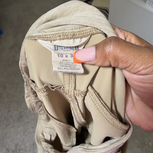 Duluth Trading Co Women Armachillo Cooling Nylon Pants Tan Brown Hiking Utility - Image 6