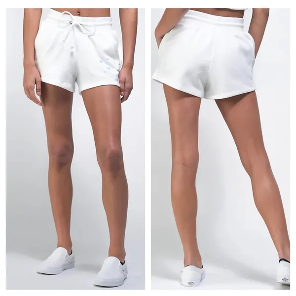 Champion White Reverse Weave Sweat Shorts Size Large Fleece - Image 11