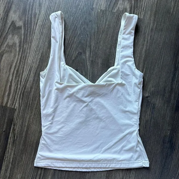Princess Polly white cinched tank top - Image 3