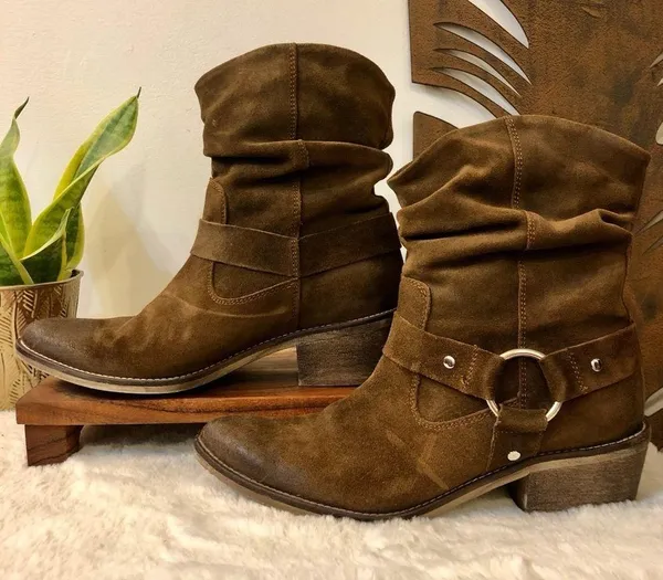 Mark Jenkins Dallas in Brown Distressed Suede Size 9 - Image 6