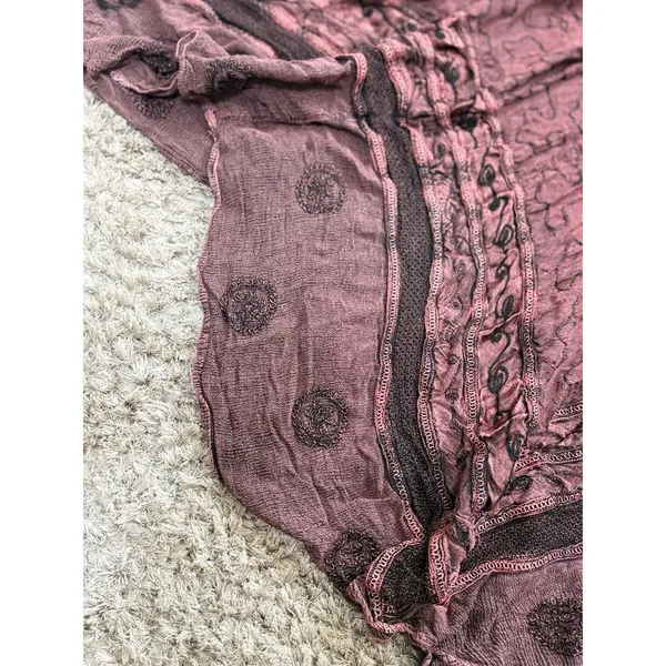 Womens Skirt Free Size Brown Boho Forest Fairy Hippie Floral Festival Maxi Flowy - Image 12