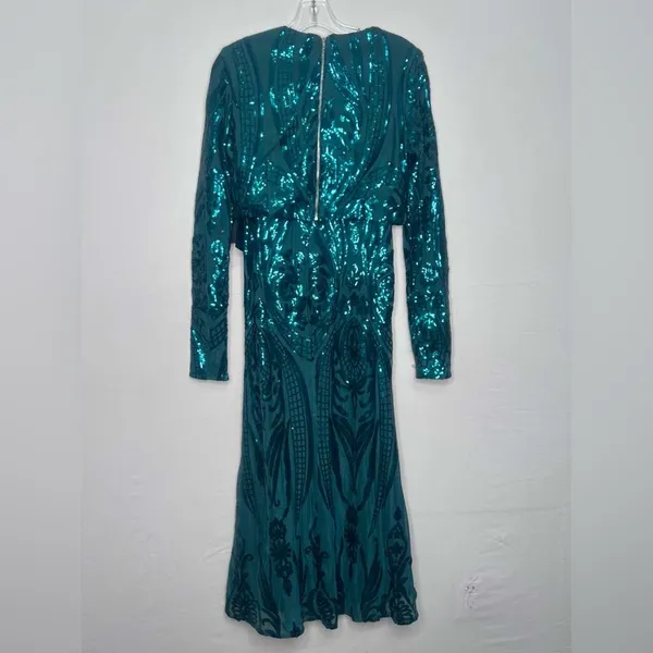 Lulus women’s size M Emerald Sequin Strapless Dress & Matching Top Set NWT(E8)✨ - Image 6