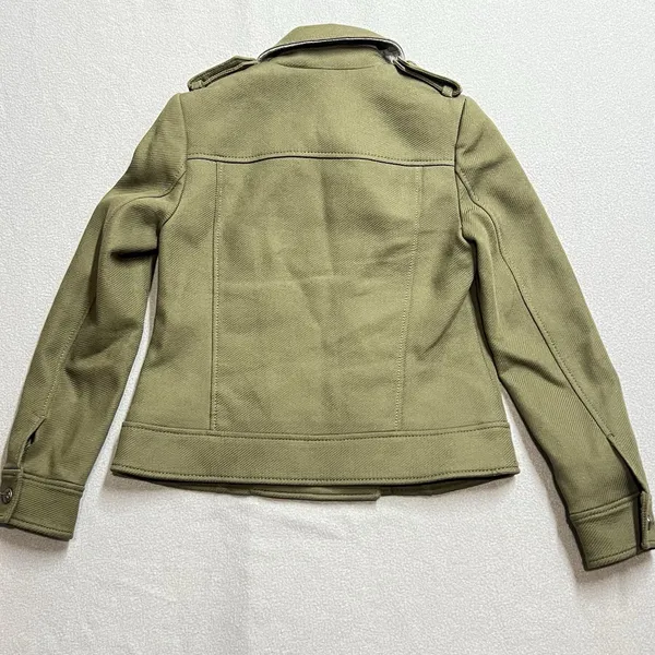 Womens Military‎ Inspired Peacoat Jacket Cotton Spring Casual Utility Preppy - Image 3