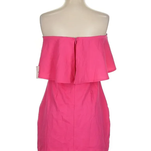 NWT Superdown Catalina Ruffle Tube Party Mini Dress in Hot Pink Size‎ S - Image 11