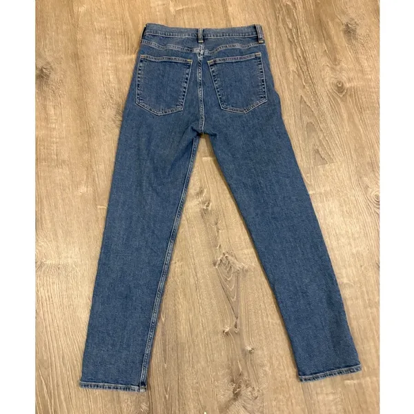 Gap‎ Cheeky Straight High Rise Women 25 0R Blue Excellent Denim Jeans - Image 2