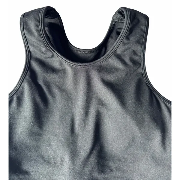 Bombshell Sportswear Strappy Back Crop Tank Top Black Women's Size Medium - Image 4