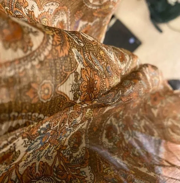 Brown floral Kimono Size M - Image 5