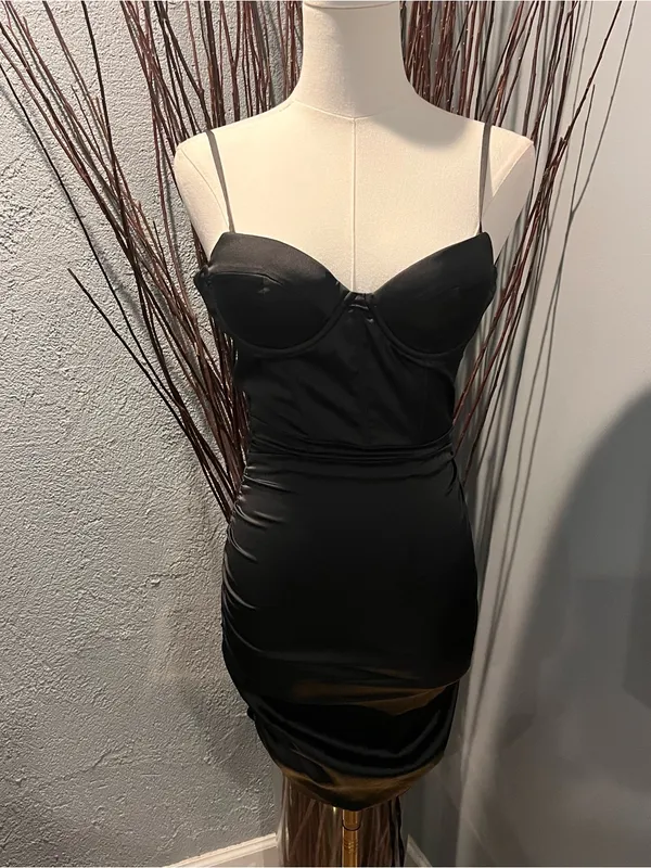 🌸Nwot Oh Polly Confident Black Corset Mini Dress Size 0🌸 - Image 3