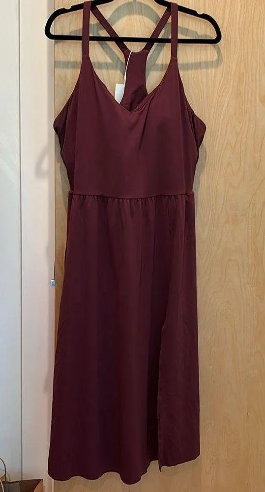 Halara Everyday Midi Dress in La Land Fig Purple NWT Size 2X - Image 2