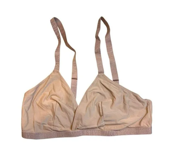 Steve Madden Women's Triangle X-Back Lounge Bra SM12151 Praline Size XL NWT - Image 2