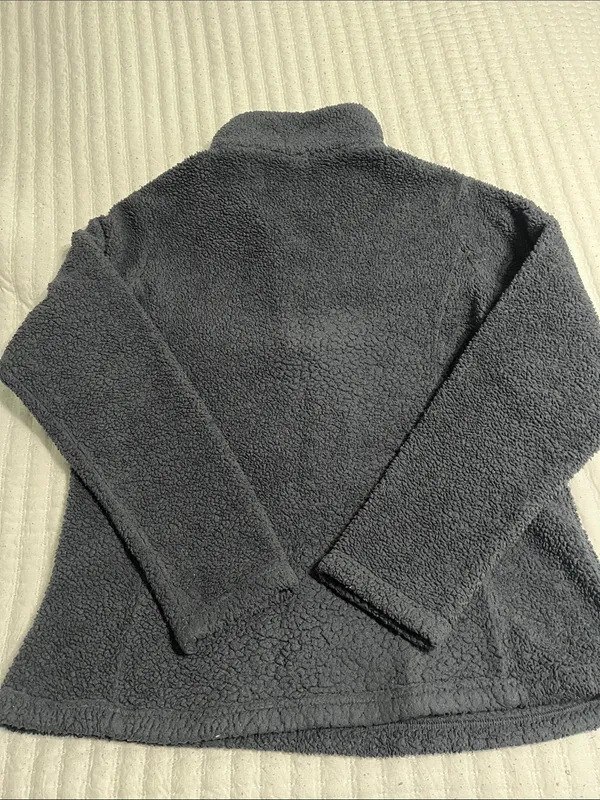 Patagonia Dark Gray Plush Quarter-Zip Fleece Pullover - Image 3