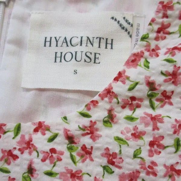 NWT Tuckernuck Hyacinth House Clemons Mini Textured Floral Puff Sleeve Dress S - Image 5