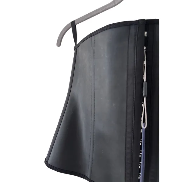 YIANNA Latex Waist Trainer Corset Shapewear Belt Black Size L New Hook Closure - Image 2