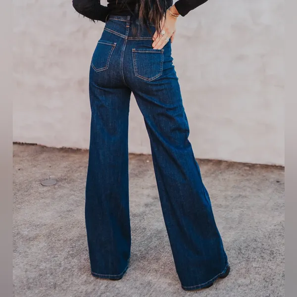 Boutique Wide Leg Jeans size 3/26 Aphrodite Brand NWT - Image 3