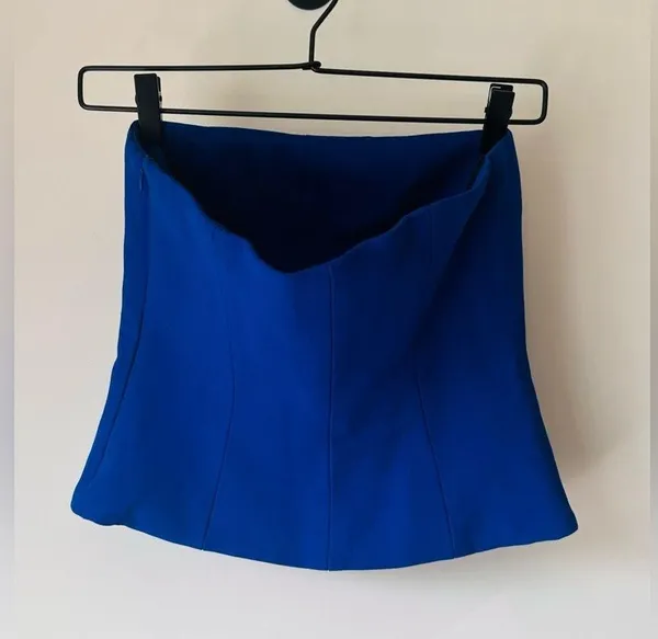 ZARA Blue Bustier Top - Size XS - New without tags - Image 6