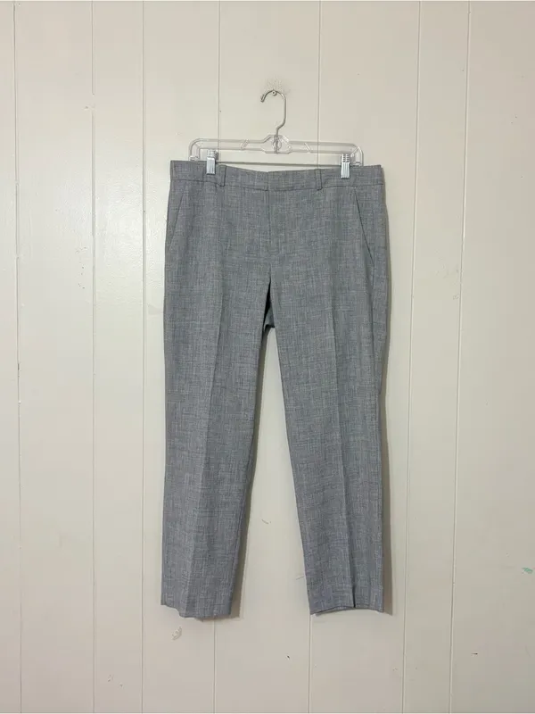 Banana Republic Avery Mid Rise Straight Ankle Pants Gray Novelty Size 10 NWT - Image 2