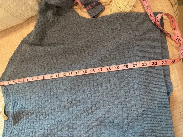 Free People Free-est Rowan Sweater Short Set in Blue Suede XS - Image 8