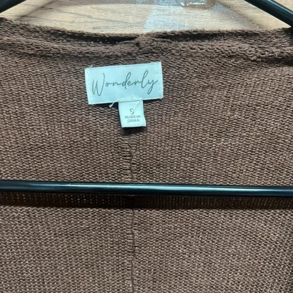Wonderly small brown cardigan‎ - Image 2