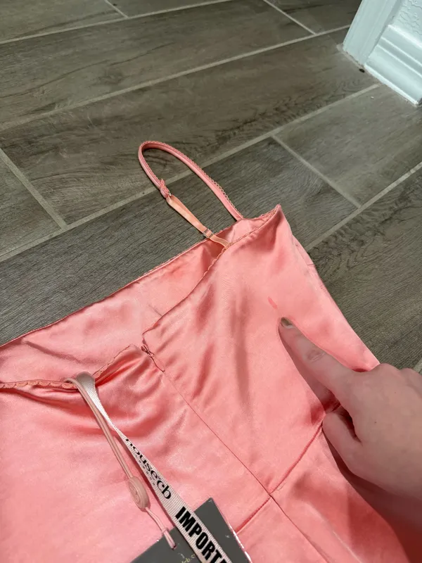 House of CB COSTANZA Bright Peach Maxi Dress Small - Image 10
