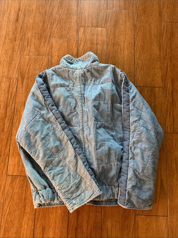 Free People Dolman Quilted Denim Jacket- Small - Image 6