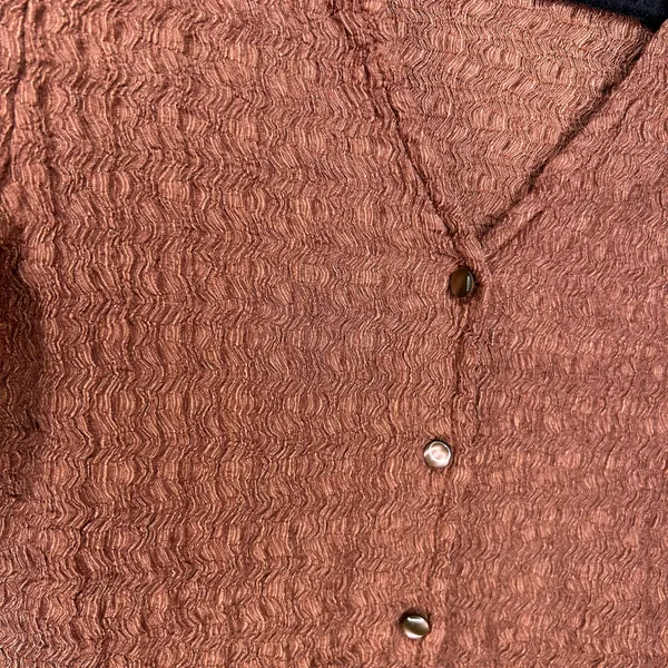 Francesca’s brown textured top in M - Image 4