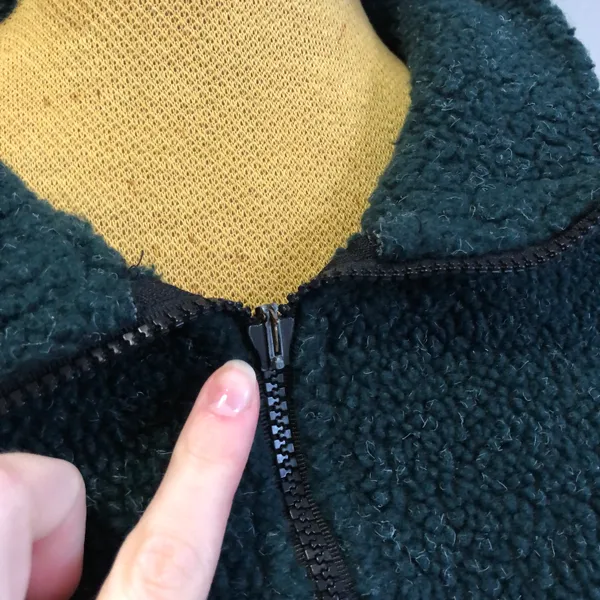 World Famous Sherpa green teddy zip up jacket - Image 5