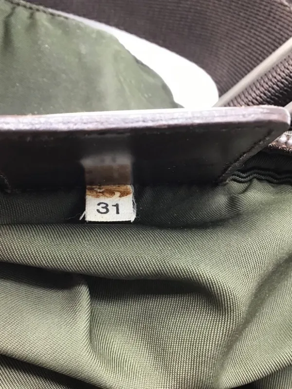 Authentic Vintage Prada Green Nylon Shoulder Bag | Serial 31 | As-Is - Image 15