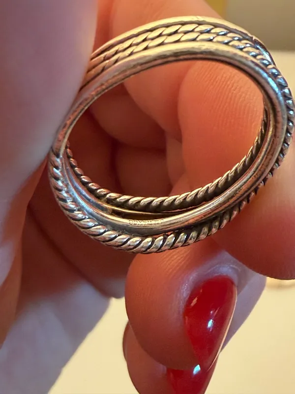 David Yurman Crossover Band Ring - Image 4