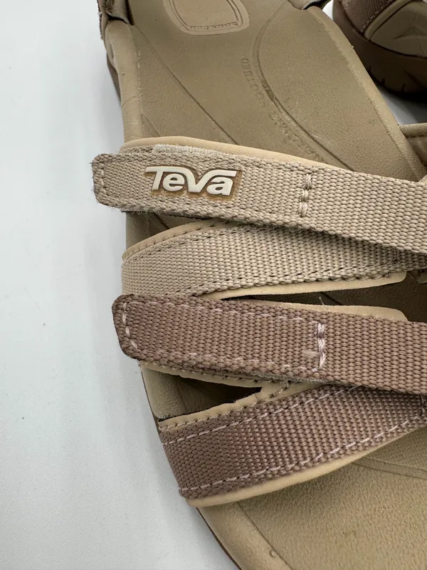 Teva Women’s Size 8 Sport Sandals 4266 Tan Brown Strappy Walking Hiking Shoes - Image 3