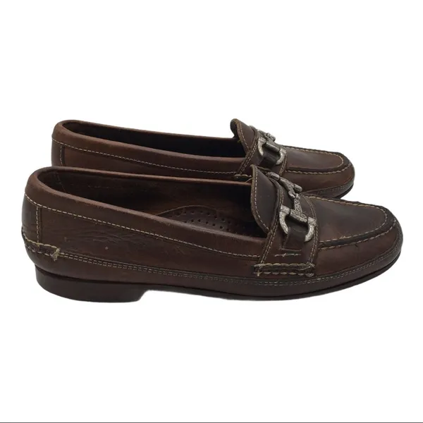 Vintage Cole Haan Country Horsebit Leather Loafers - Brown - 5.5 - Image 6