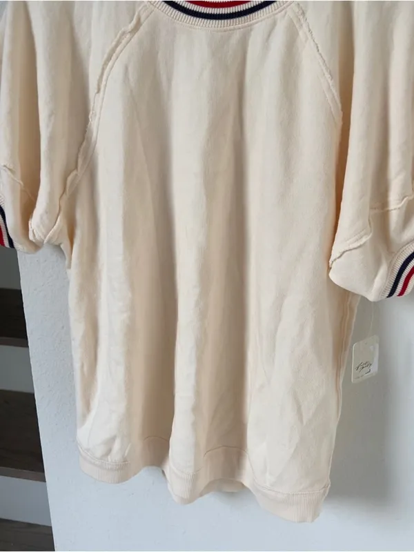NWT Free People We The Free It's Official Pullover Shirt in Tea Combo - Image 7