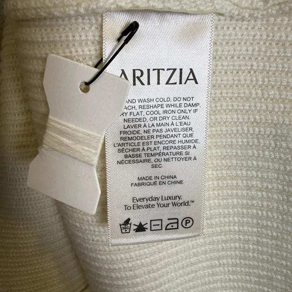 Aritzia Babaton Maclean Merino Wool Ribbed Sweater Dress NWT Size S - Image 7