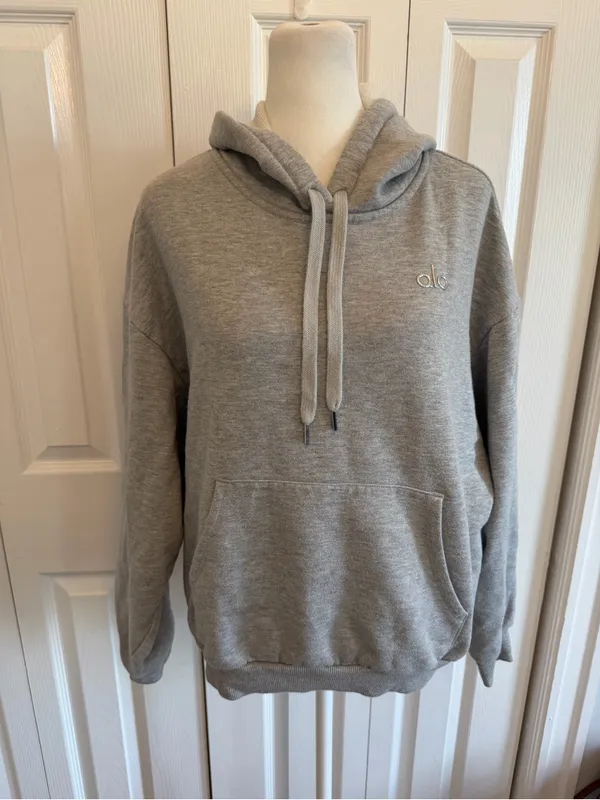 Alo Yoga Accolade Hoodie Looungewear Grey Size M - Image 2