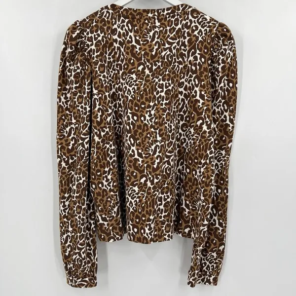 Lilly‎ Pulitzer Chocolate My Favorite Spot Jansen V-Neck Sweatshirt Size Large - Image 6