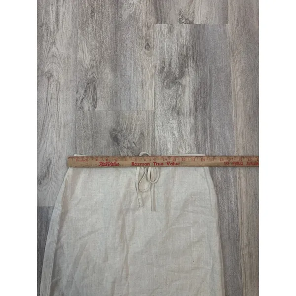 Song of Style Aimee Song‎ Linen Rayon Maxi Skirt Side Slit Beige Women Medium - Image 8