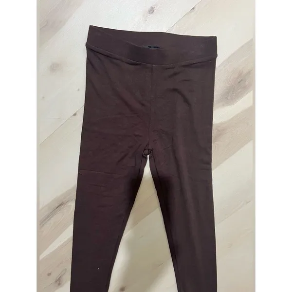Naked Wardrobe NEW Women XS Chocolate Brown Sculpt leggings - Image 5