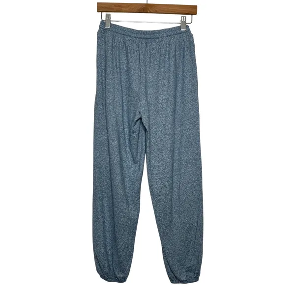Zenana Small Matching Set Heather Blue Jogger Pant Long Sleeve Top - Image 8