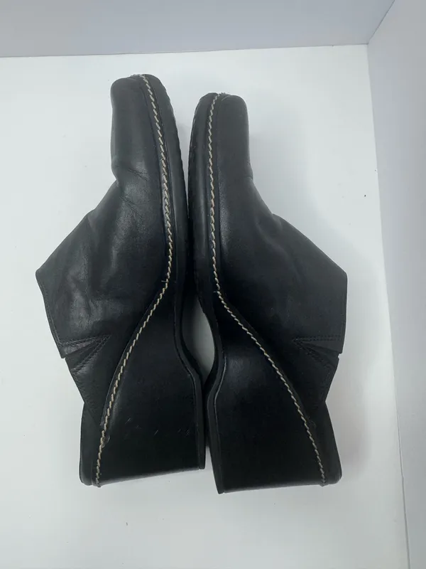 Rockport Black Leather Mules Size 7.5 - Image 5
