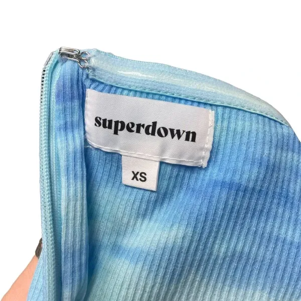 Superdown Morgan‎ Strapless Mini Dress Blue Pink Tie Dye Size XS - Image 12