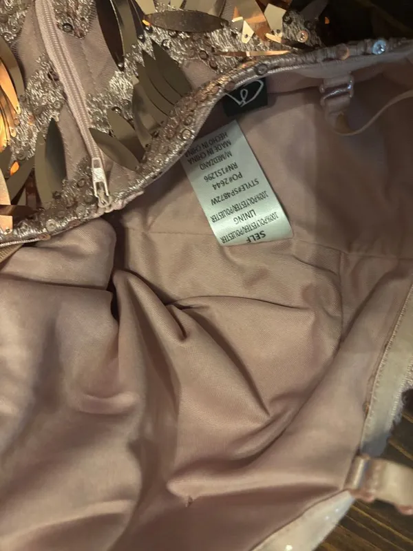 Windsor rose gold mirrored crop top medium - Image 3
