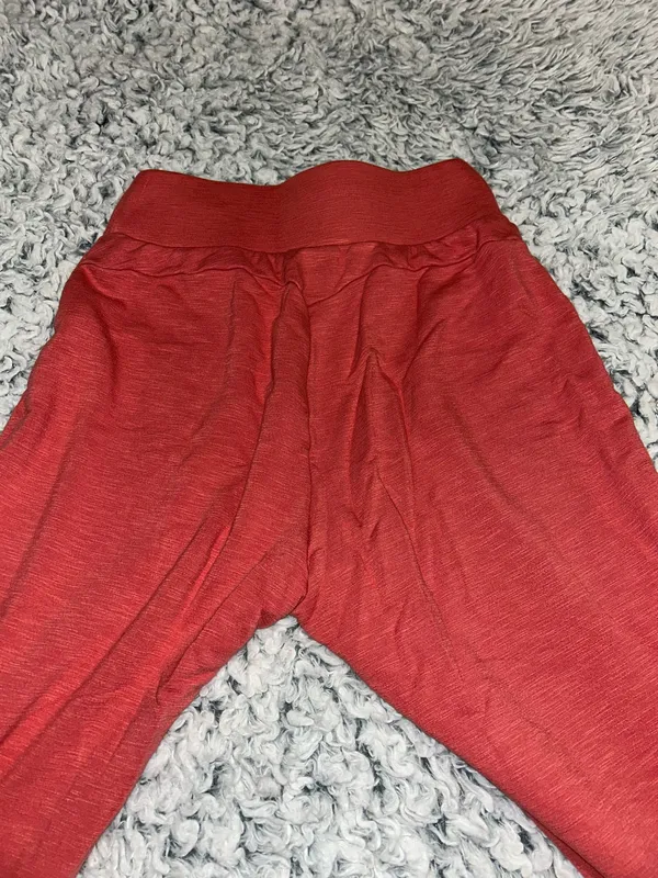 Gymshark Lounge Joggers Coral/Reddish Color With Drawstrings - Image 7
