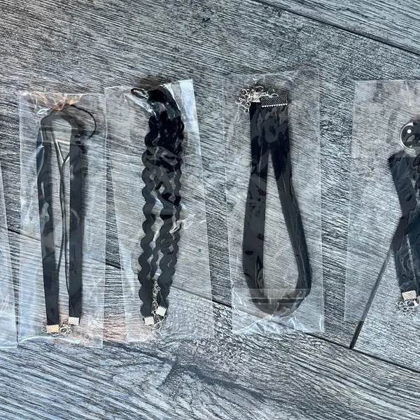 NWT Bundle‎ of Four Chokers Black - Image 2